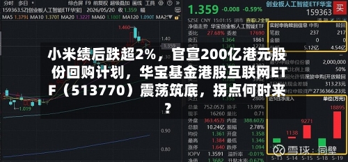 小米绩后跌超2%，官宣200亿港元股份回购计划	，华宝基金港股互联网ETF（513770）震荡筑底，拐点何时来？-第3张图片