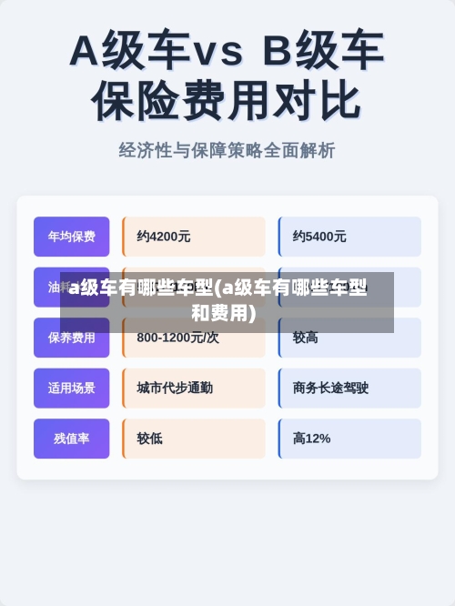 a级车有哪些车型(a级车有哪些车型和费用)-第2张图片