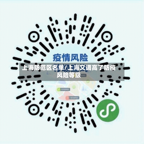 上海防范区名单/上海又调高了防疫风险等级-第2张图片