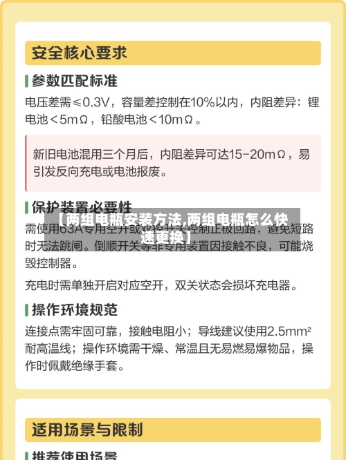 【两组电瓶安装方法,两组电瓶怎么快速更换】-第3张图片
